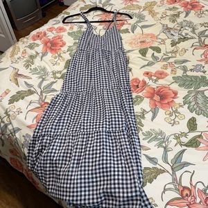 NWOT old navy gingham maxi dress